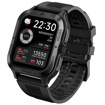 Смарт часы для военных тактические противоударные и водонепроницаемые Smart Watch со звонком Kospet Tank M2
