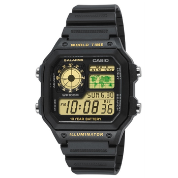 Водонепроницаемые часы с подсветкой Casio AE-1200