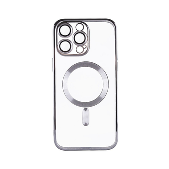 Чохол Fibra Chrome with MagSafe + захист камери для Apple iPhone 12 Pro Max (6.7") Silver