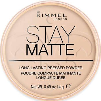 Пудра Rimmel Stay Matte Long Lasting Powder 03 Peach Glow 14 г (3607345064529)
