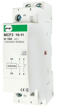 Магнітний пускач MCF3 16A 1NО 1NC 230V модульний ( MCF31611230 )