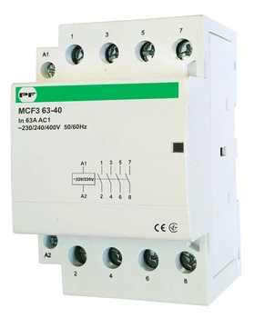 Магнітний пускач MCF3 63A 4NО 230V модульний контактор (MCF36340230)