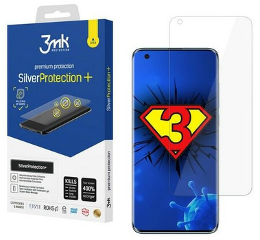 Захисна плівка 3MK Silver Protect+ для Xiaomi Mi 10 антимікробна (5903108302364)