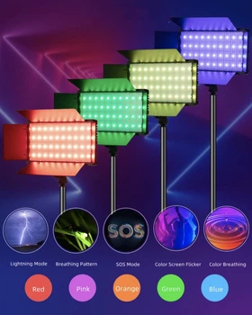 Видеосвет VARICOLOR PRO LED U600+ RGB 21х12см 3200-6500K | Осветитель | Прожектор | Лампа для съемки | 770604-RGB