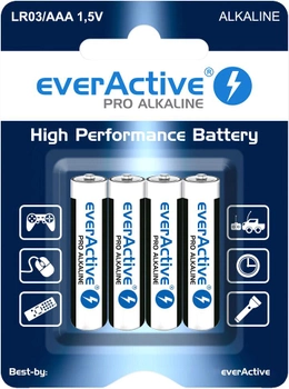Батарейки everActive LR03/AAA блістер 4 шт. (LR034BLPA)