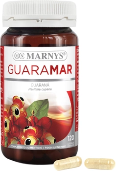 Натуральна харчова добавка Marnys Guaramar Guarana 500 мг 120 капсул (8410885071606)