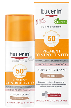 Сонцезахисний крем Eucerin Pigment Control SPF50+ Medium Colour 50 мл (4005800302053)