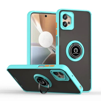 Защитный чехол MatteLuxe Motorola G32 (с кольцом) Light Blue (34070-0B)