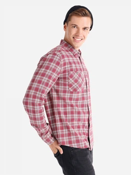 Сорочка бавовняна чоловіча Colin's CL1064677BRD 2XL Bordeaux (8683197892515)