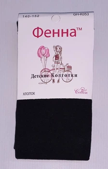 Колготки дитячі Фенна GH-K053 128см 140см(р) 20-22см чорний