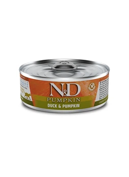Вологий корм Farmina N&D Grain Free Pumpkin Duck Adult для котів, беззерновий, з гарбузом та качкою, 70 г x 12 шт