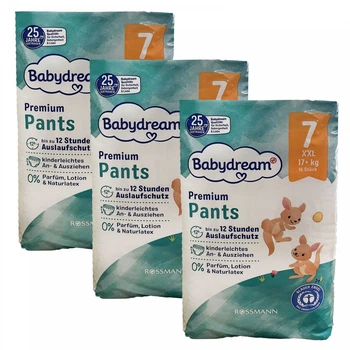Детские подгузники-трусики Babydream Premium 7 XXL (17+ кг) 48 шт