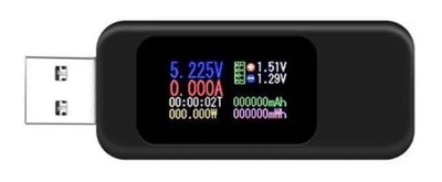 Вольтметр/амперметр USB тестер 10в1 зарядных устройств с цветным ЖК