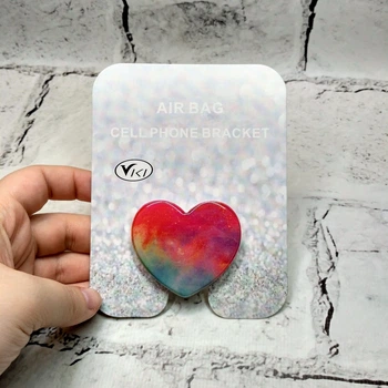 Попсокет Popsocket держатель для телефона Сердце мрамор Красный 354544-5