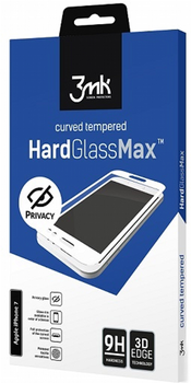 Szkło hartowane 3MK Hard Glass Max Privacy do Apple iPhone 7 czarne (5901571124506)