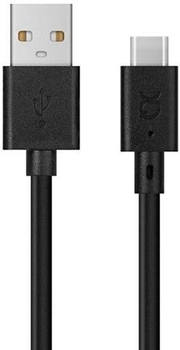 Кабель Xqisit USB Type A-USB Type-C 3 м Black (4029948069968)