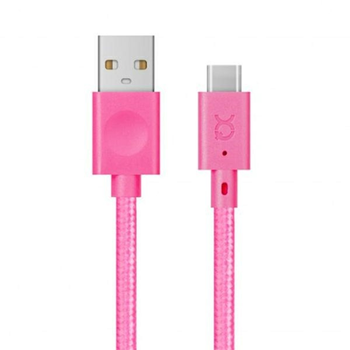 Kabel Xqisit USB Type-C-USB Type A 1.8 m Pink (4029948066196)