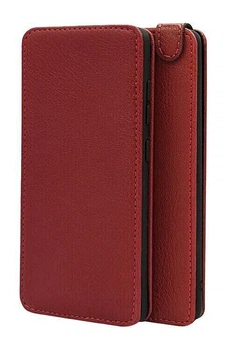 Чехол-флип Logarm Leather Flip для Samsung A125F Galaxy A12 / A127F Galaxy A12 Nacho / Galaxy A12s / Galaxy M12 Красный