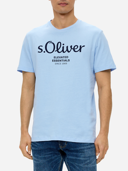 T-shirt męski s.Oliver 10.3.11.12.130.2152232-53D1 S Niebieski (4099975523986)