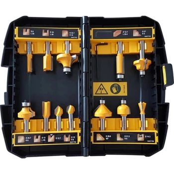 Набор универсальных фрез DeWALT в кейсе, 12 шт (DT90016)