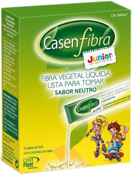 Натуральна харчова добавка Casenfibra Casen Junior Fiber Liquida 14 стіків x 5 мл (8470001669247)
