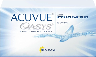 Soczewki kontaktowe Acuvue Oasys Hydraclear Contact Lenses Replacement 2 Weeks 2.25 BC/8.4 12 szt (733905651748)