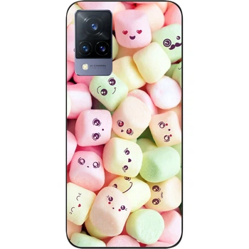 Силиконовый чехол SMTT для Vivo V21 с картинкой Маршмеллоу