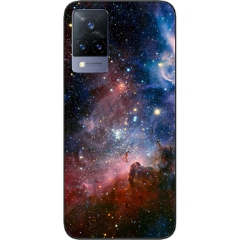 Силиконовый чехол SMTT для Vivo V21 с картинкой Космос