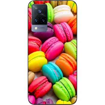 Силиконовый чехол SMTT для Vivo V21 с картинкой Макаруны