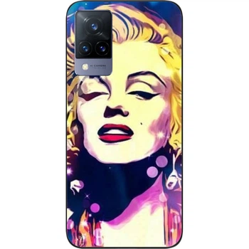 Силиконовый чехол SMTT для Vivo V21 с картинкой Монро