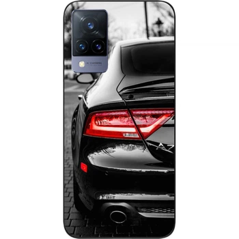 Бампер силиконовый SMTT для Vivo V21 с рисунком Машина