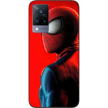 Силиконовый чехол SMTT для Vivo V21 с картинкой Человек Spider паук