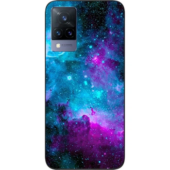 Чехол силиконовый SMTT для Vivo V21 с картинкой Космос