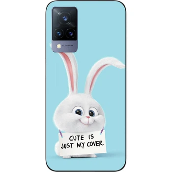 Оригинальный бампер SMTT для Vivo V21 с картинкой Зайка