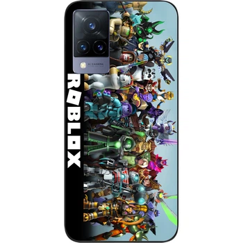 Силиконовый чехол SMTT для Vivo V21 с картинкой Roblox Герой