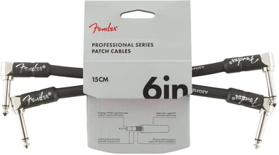 Кабель інструментальний FENDER CABLE PROFESSIONAL SERIES 6" PATCHES (PAIR) BLACK (228467)