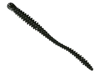 Силікон Nomura Glitter Rib Worm (їстівний) 120мм 3,5 гр. колір-080 (white glitter) 6шт