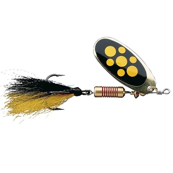 Блесна-вертушка DAM Effzett Standart Dressed 12гр (black spotted)