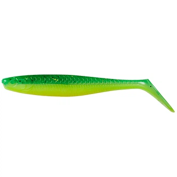 Силиконовая приманка DAM Effzett Slim Shad Paddle Tail 10см uv green/lime (pak 48)