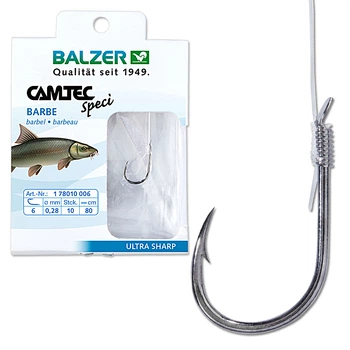 Крючок с поводком Balzer Camtec Barbel hook №8 10шт.