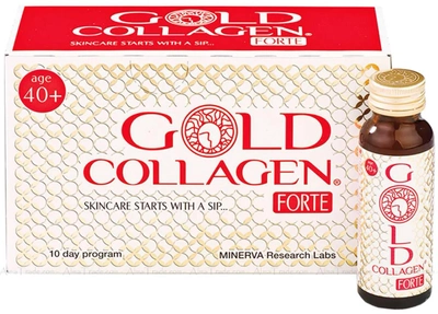 Натуральна харчова добавка Gold Collagen Forte 40 Years 10 ампул x 50 мл (5060259570179)