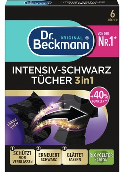 Салфетки для оновлення чорного кольору та тканини Dr.Beckmann 6шт