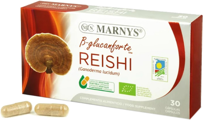 Натуральна харчова добавка Marnys Reishi Bio Vegetales 400 мг 30 капсул (8470002008045)