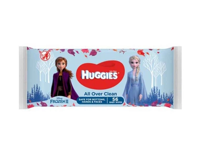 Вологі серветки HUGGIES "Аll over clean" 56шт