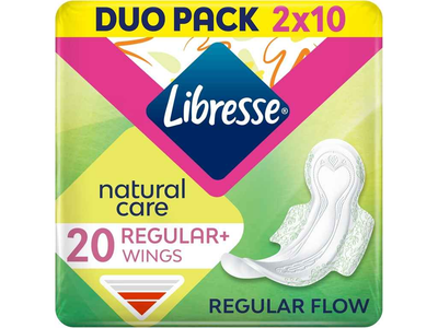 Прокладки гігієнічні LIBRESSE Денні 4 крапель 20шт Natural Care Normal