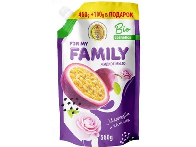 Крем-мило рідке FOR MY FAMILY 560мл "Маракуйя та камелія" DOYPACK