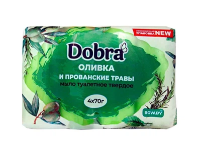 Мило DOBRA туалетне Оливка і прованські трави 4*70г