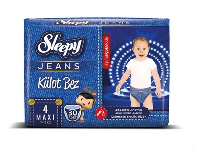 Підгузки-трусики SLEEPY джинс Maxi №4 7-14кг 30шт