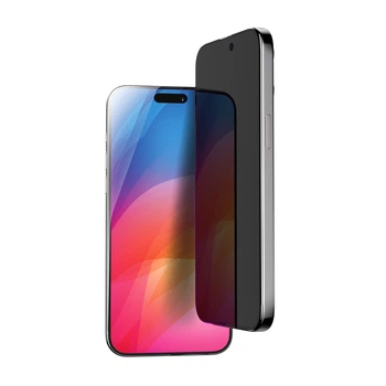Анти-Шпион защитное стекло для iPhone 15 Plus VOKAMO Ocover Diamond Privacy Black
