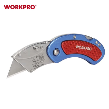 Ніж трапецієподібний складний алюмініевий WORKPRO PRO WP211005